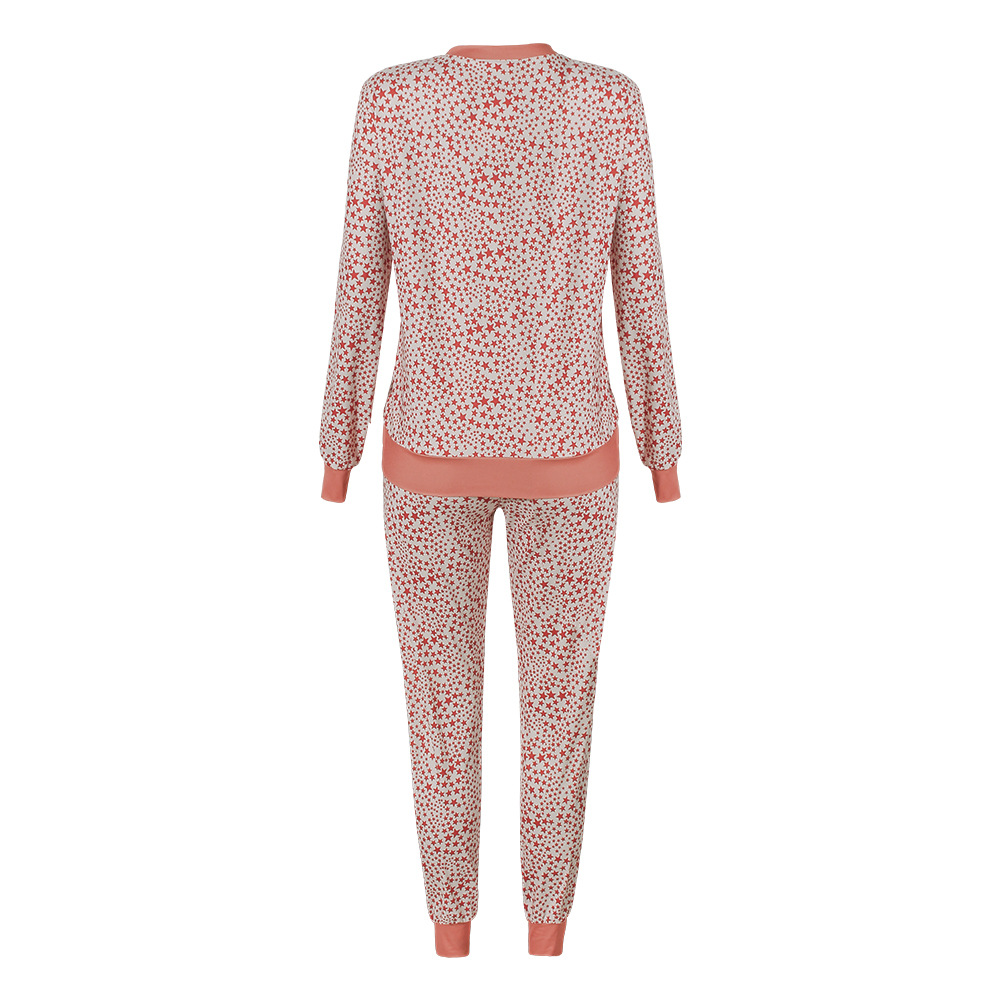 Five-pointed star print long-sleeved casual suit home wear 54